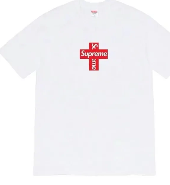 M S L LOGO Black sleeved T-shirt BOX Short White XL CROSS 1016